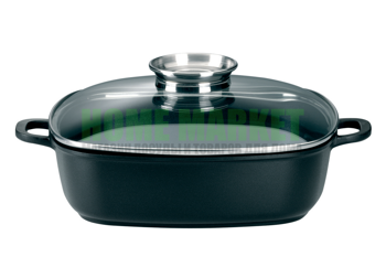 Казан с крышкой квадратный. 4 л, 28*28 см. 